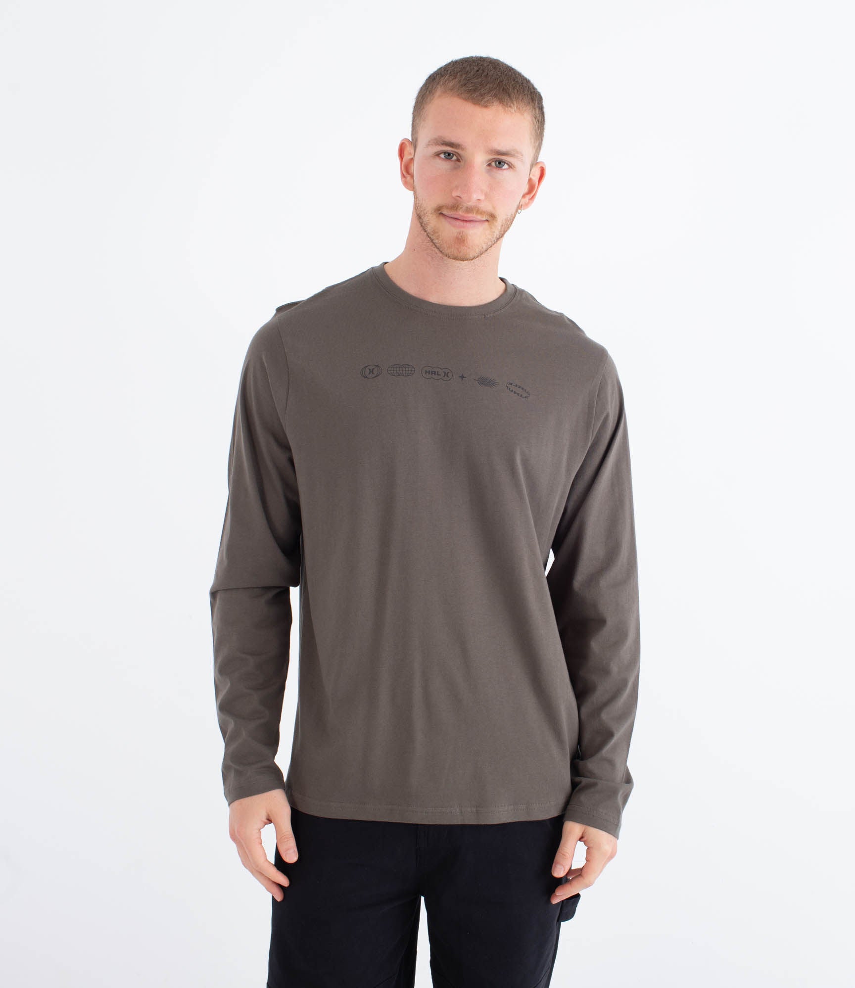 Druckerpresse Matero – Langarmiges Herren-T-Shirt