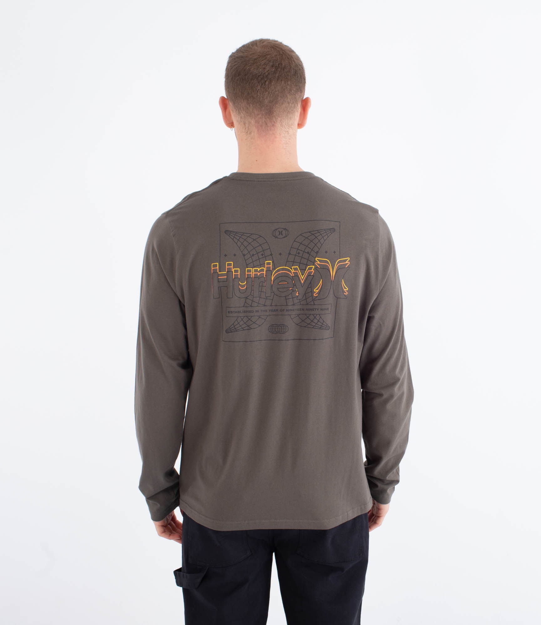 Druckerpresse Matero – Langarmiges Herren-T-Shirt