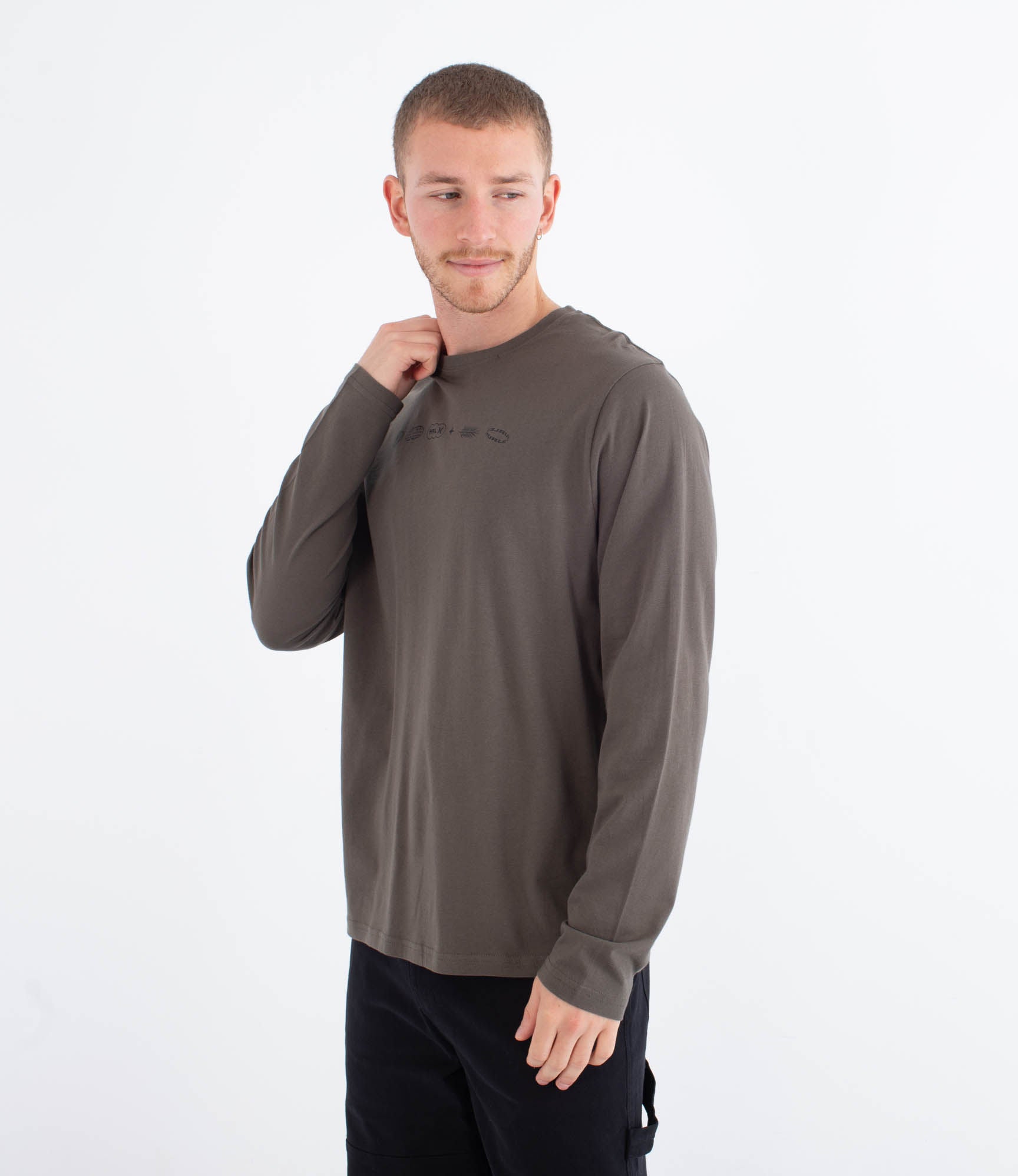 Druckerpresse Matero – Langarmiges Herren-T-Shirt