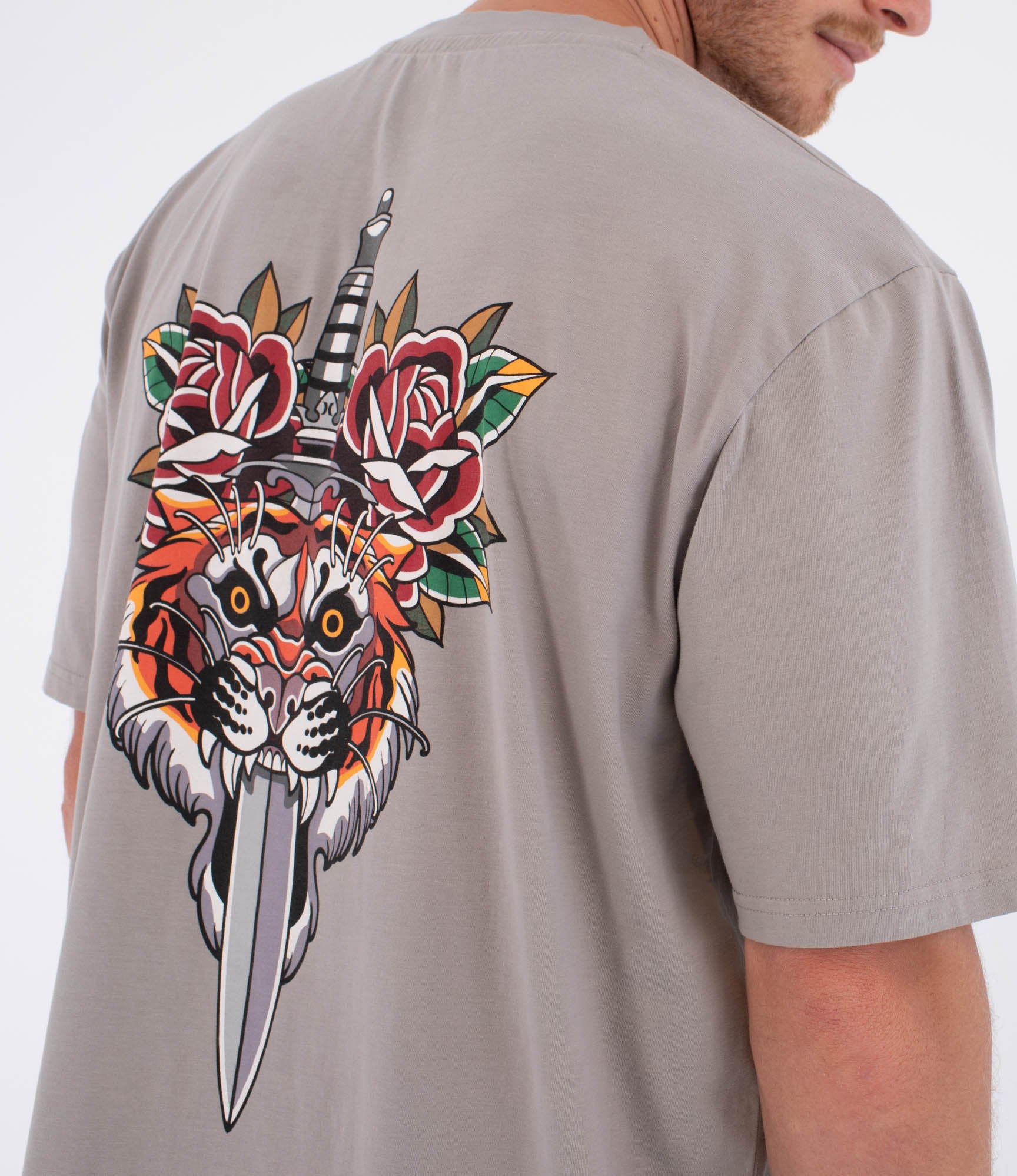 T-Shirt short sleeve men - Tattoo trudy tiger