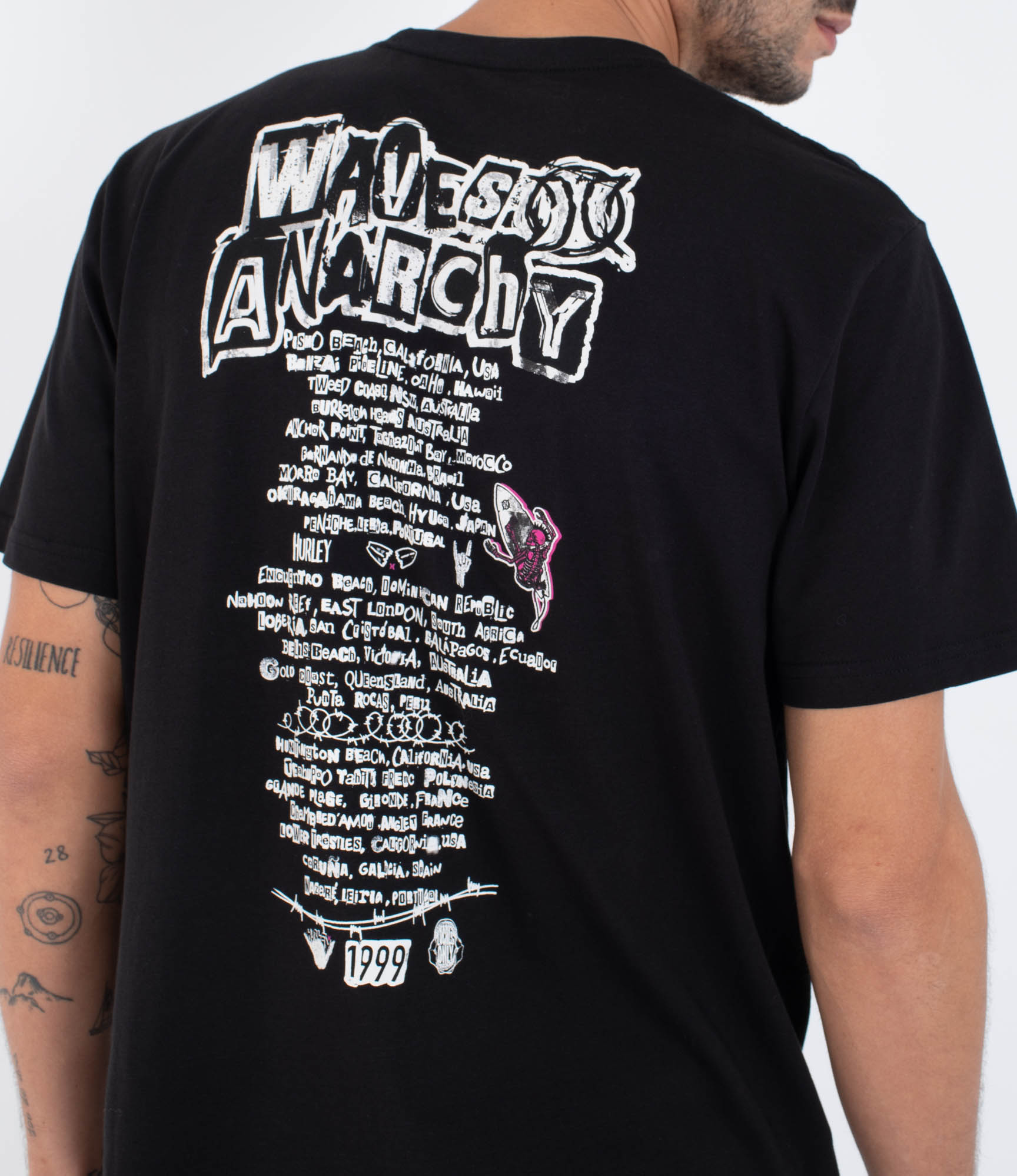 T-shirt Kurzarm Männer - Wave anarchy