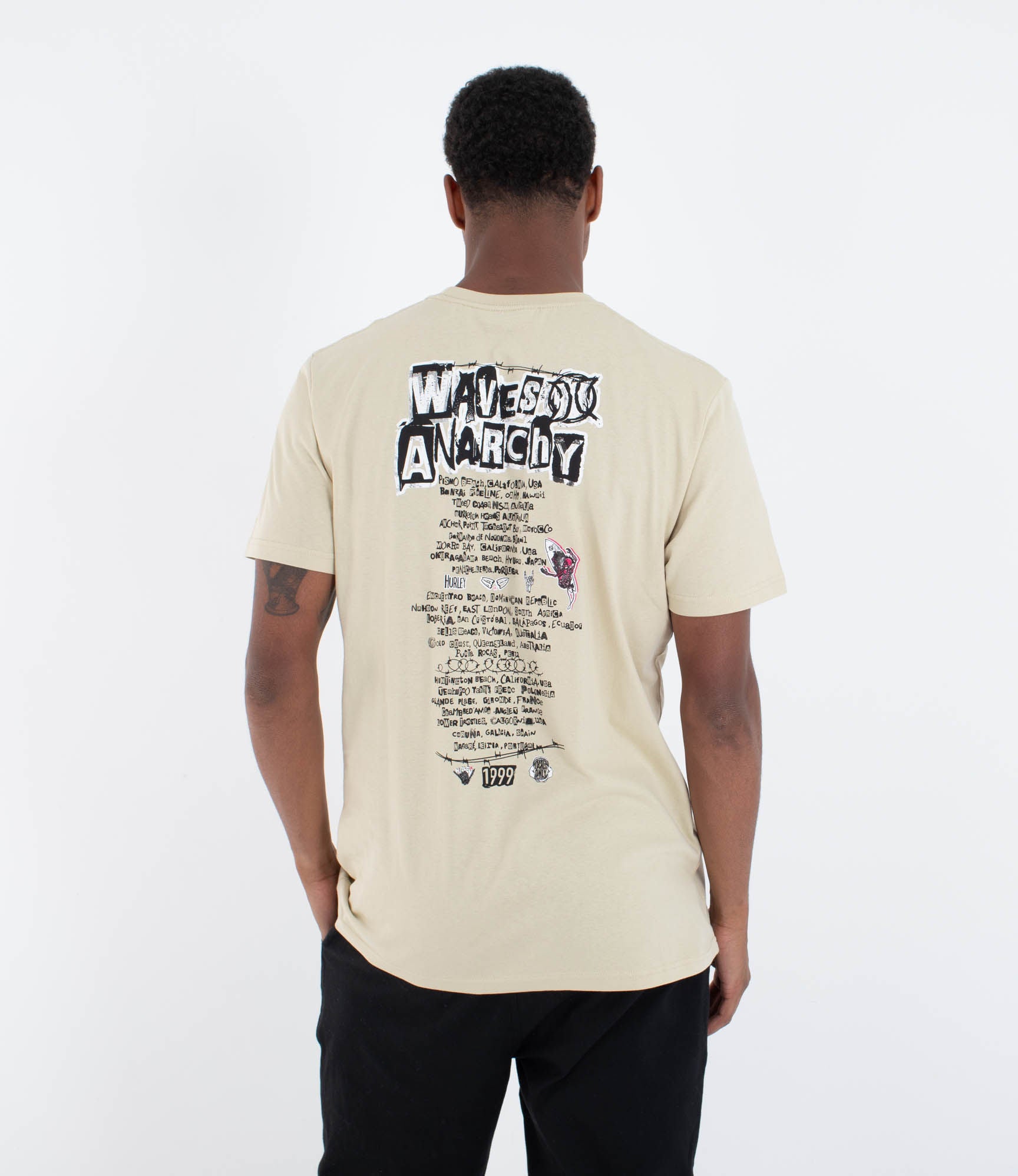 T-shirt Kurzarm Männer - Wave anarchy