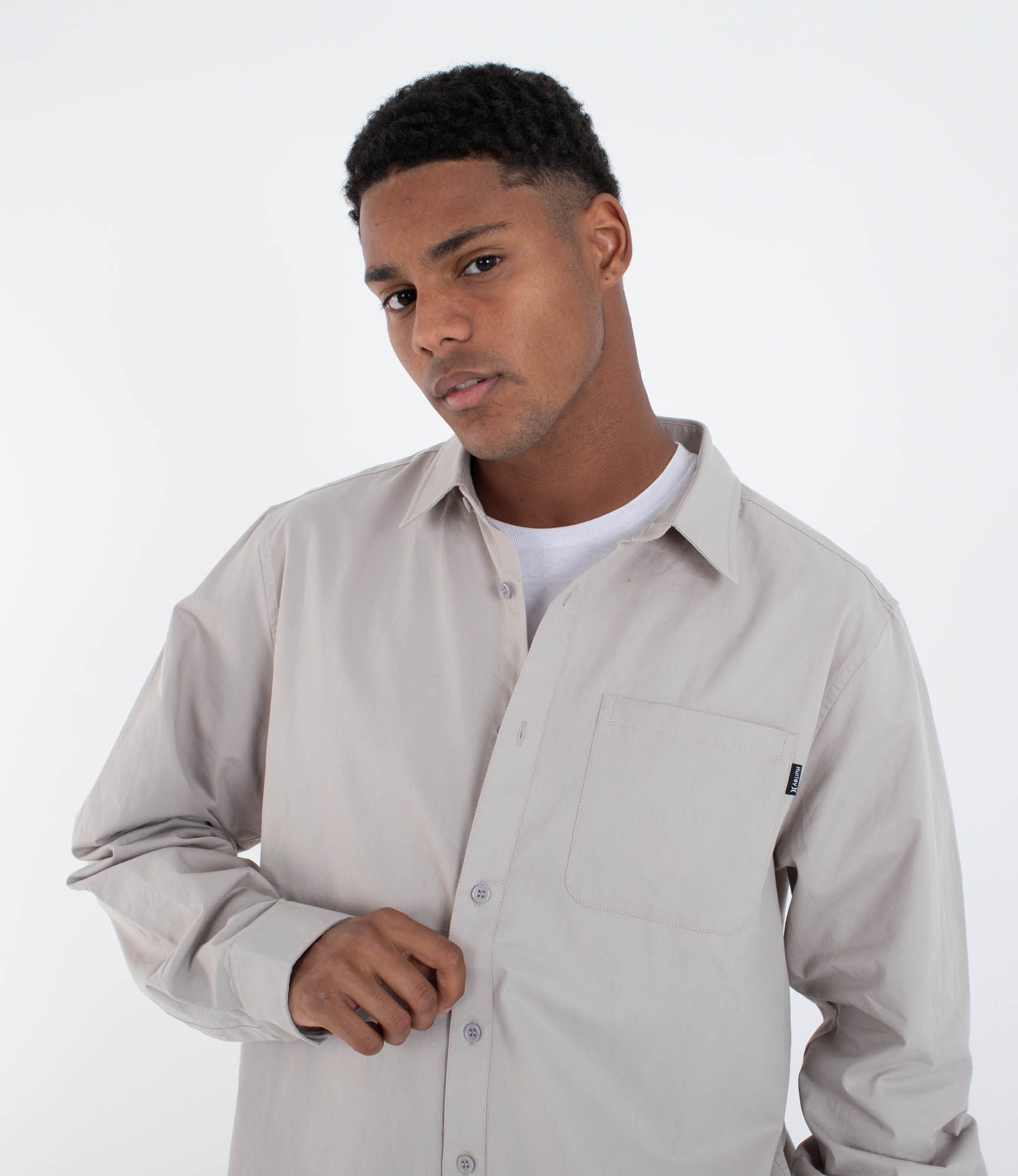 Camisa manga larga hombre - Staple Twill