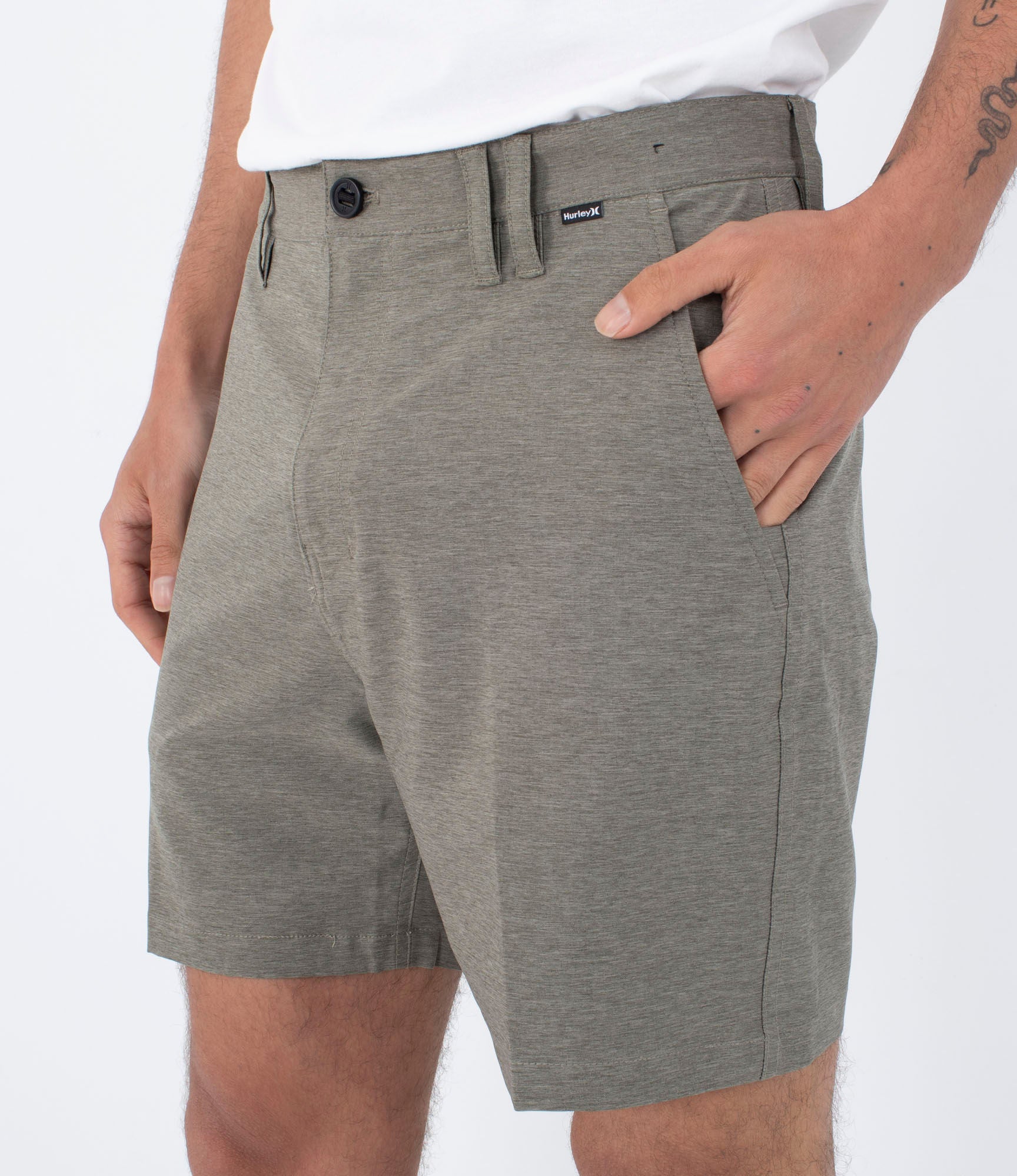 Walkshort 18" hommes - Phantom heather