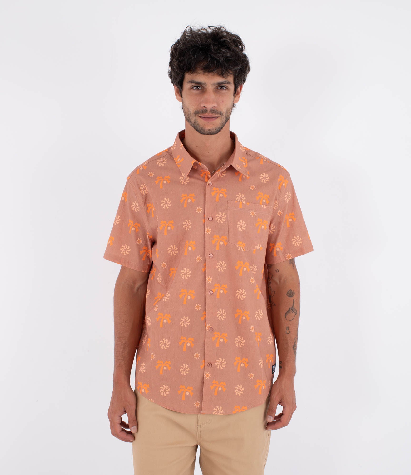 Camisa manga corta hombre - Printing press coconut