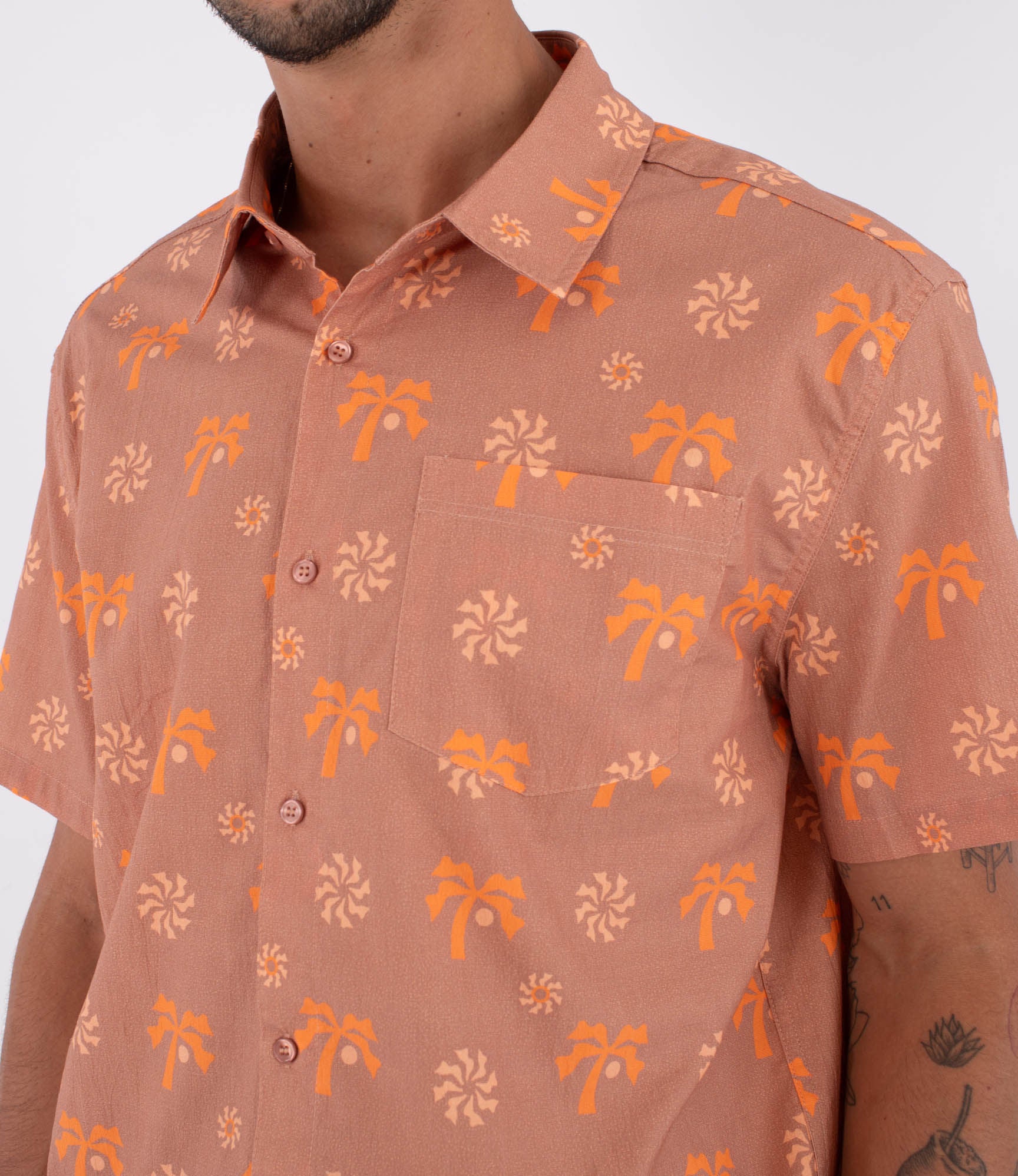 Camisa manga corta hombre - Printing press coconut