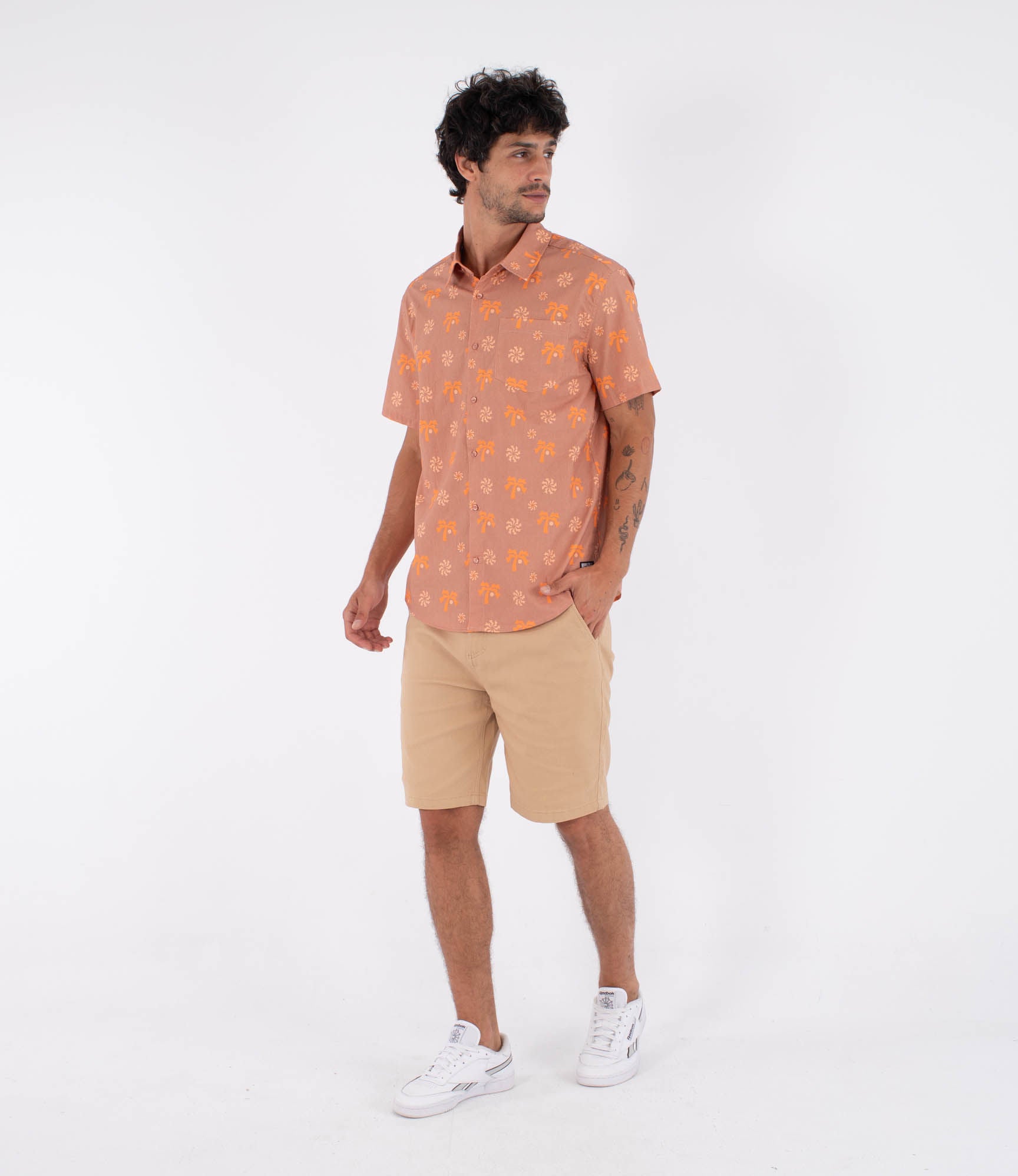 Camisa manga corta hombre - Printing press coconut