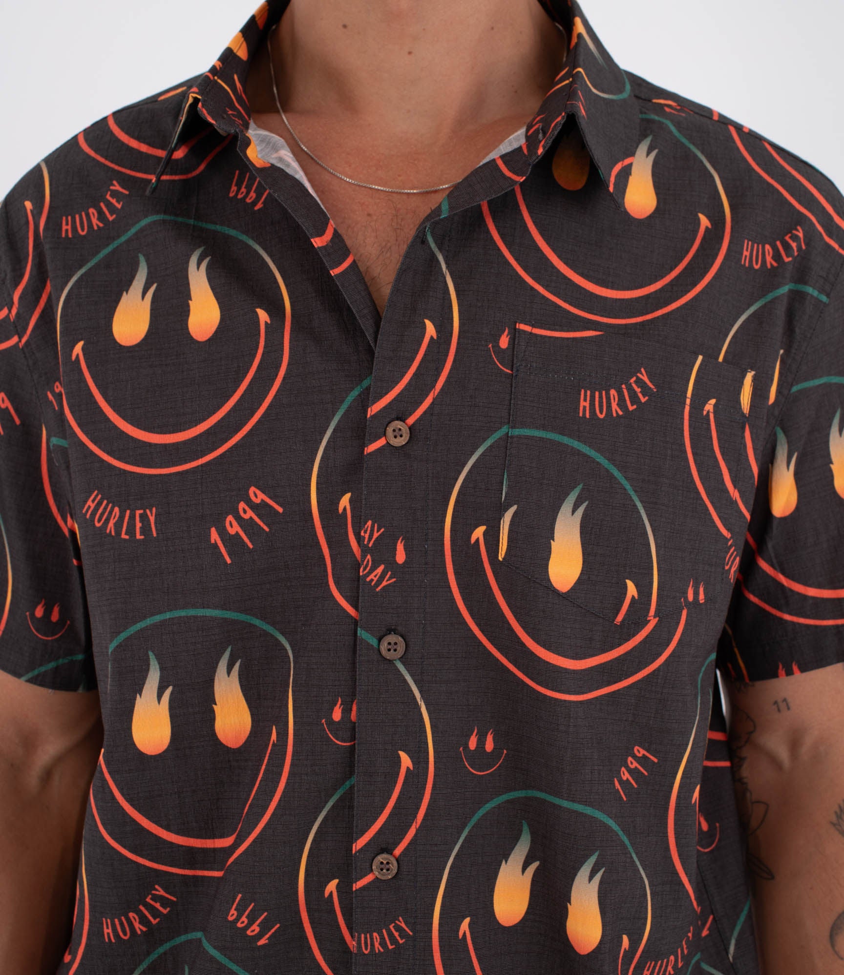 Camisa manga corta hombre - Printing press happy face