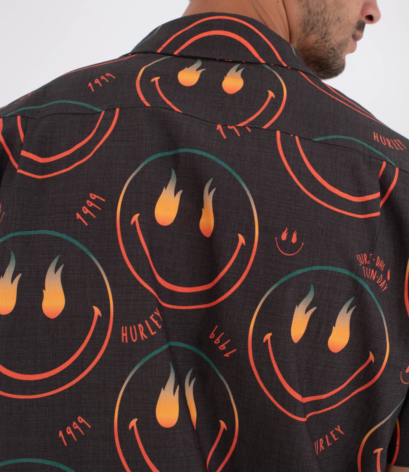 Camisa manga corta hombre - Printing press happy face