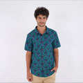Men's short-sleeved shirt - Printing press palm
