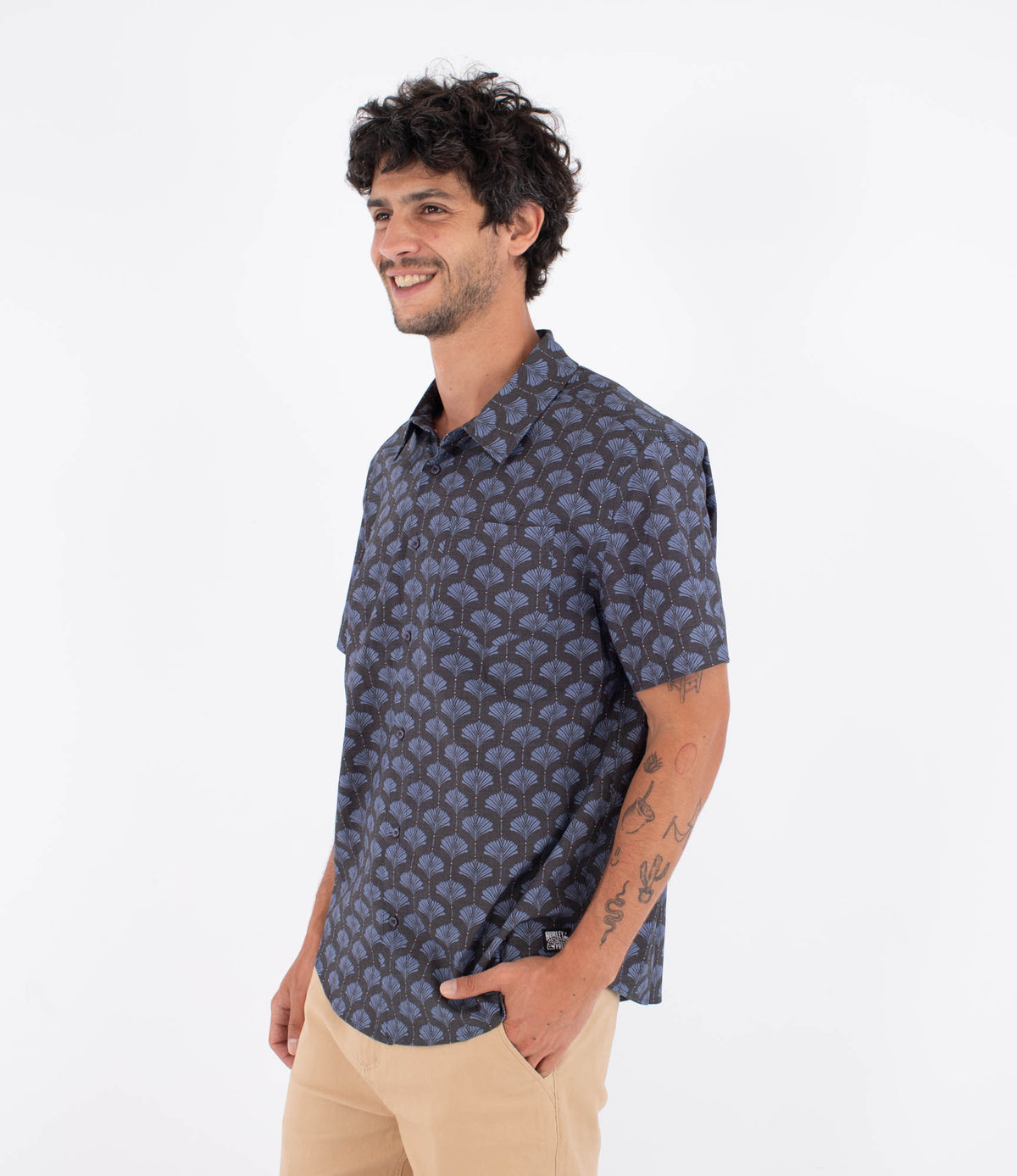 Camisa manga corta hombre - Printing press arbore