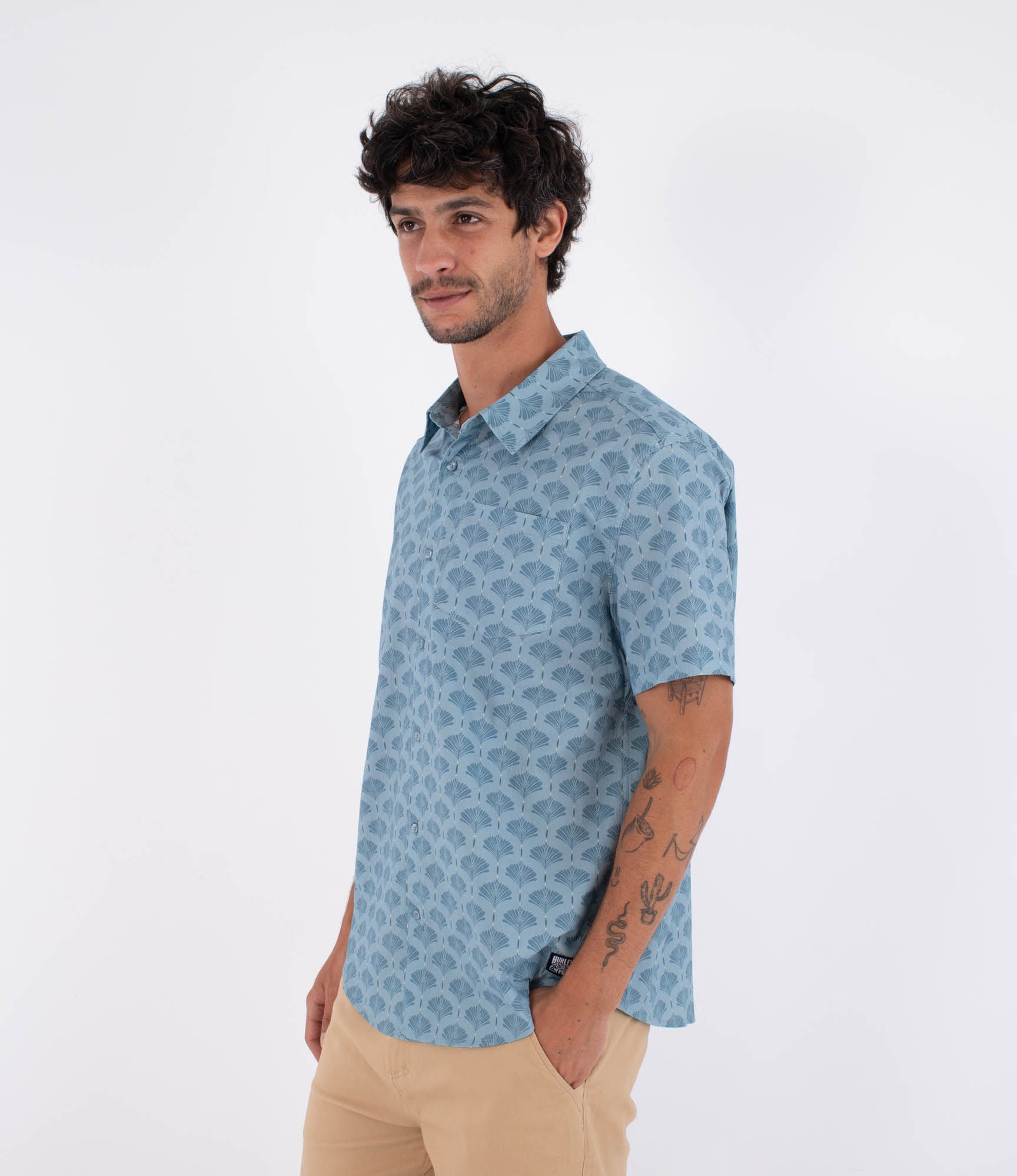 Camisa manga corta hombre - Printing press arbore