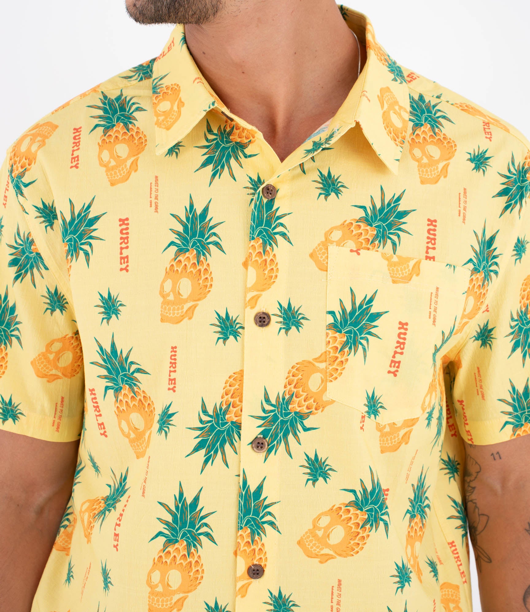 Camisa manga corta hombre - Printing press pineapple