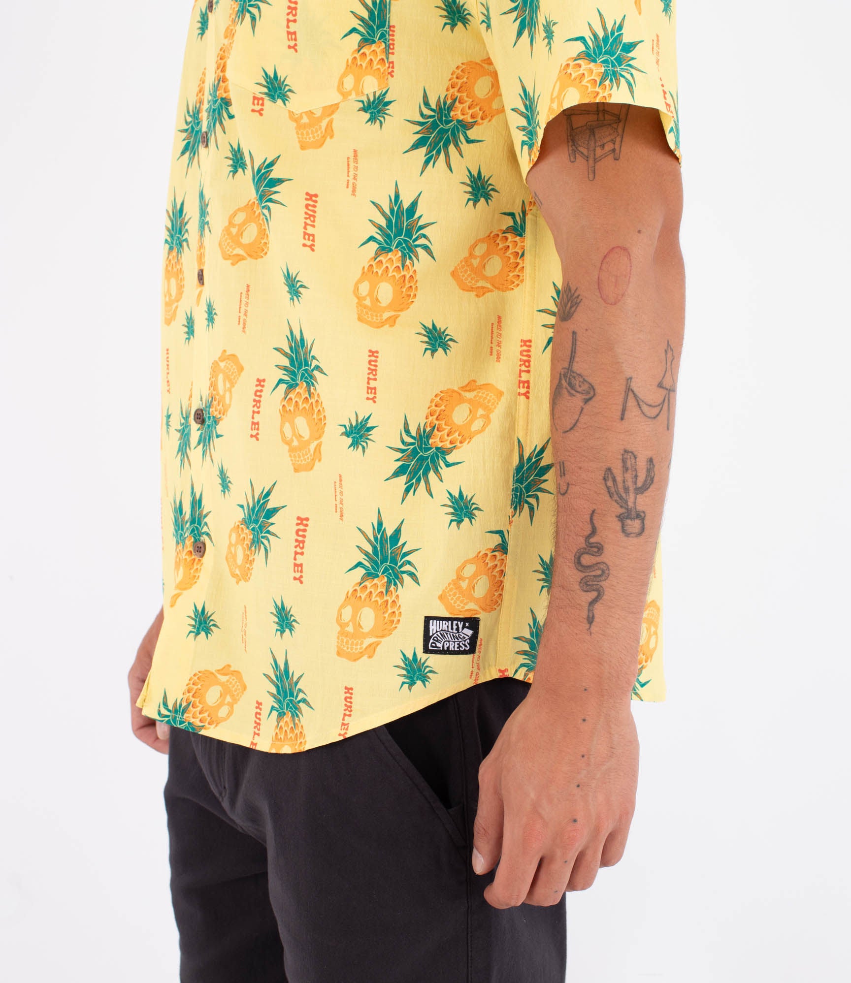 Camisa manga corta hombre - Printing press pineapple