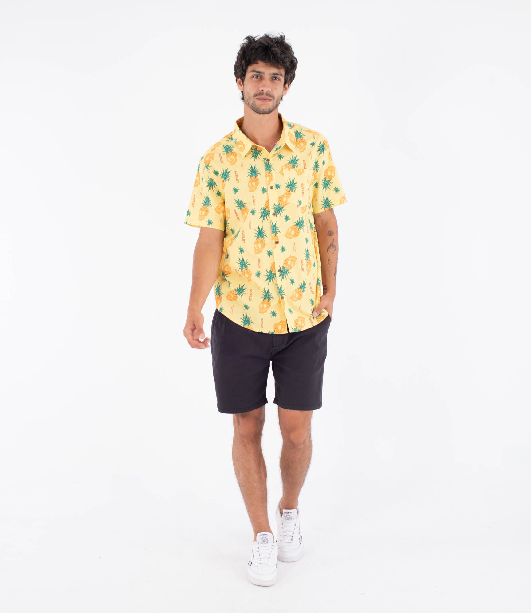 Camisa manga corta hombre - Printing press pineapple