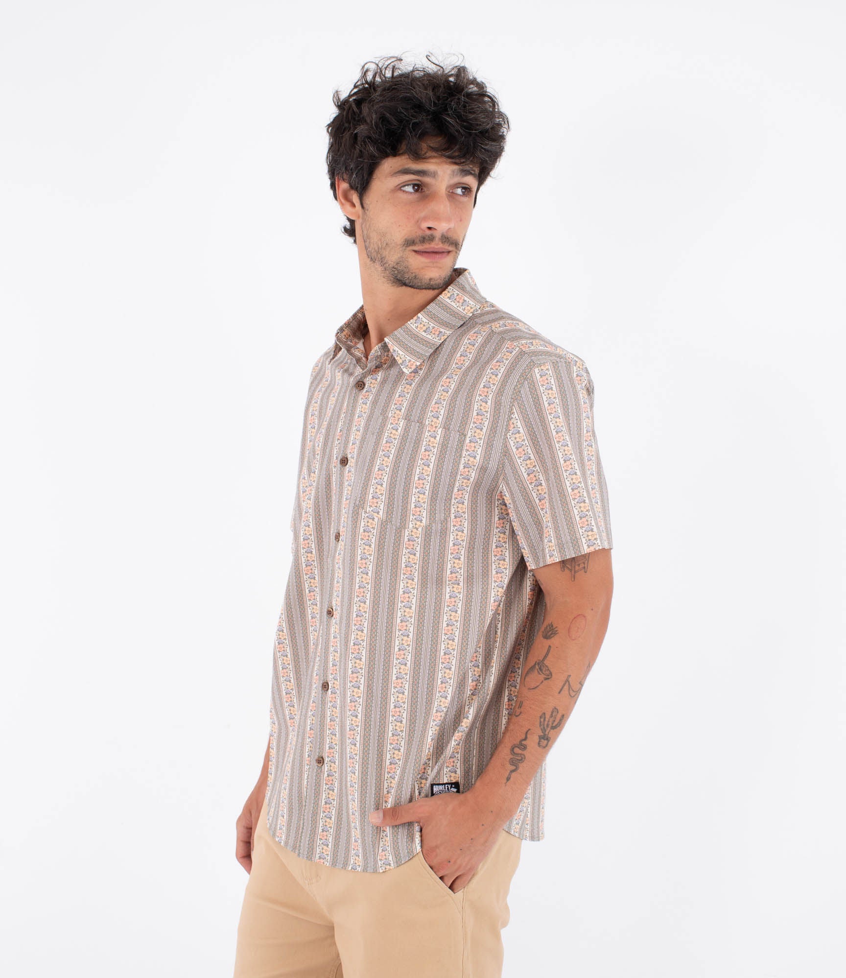 Chemise à manches courtes pour homme - Printing press hips