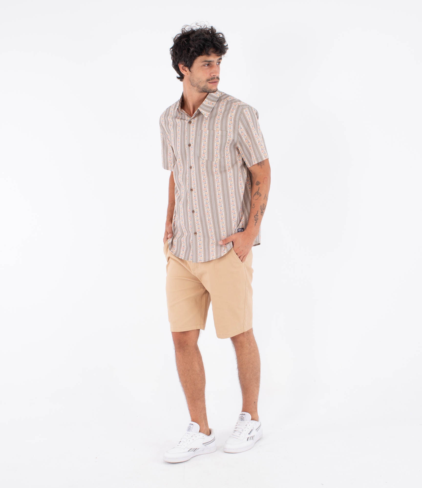 Chemise à manches courtes pour homme - Printing press hips