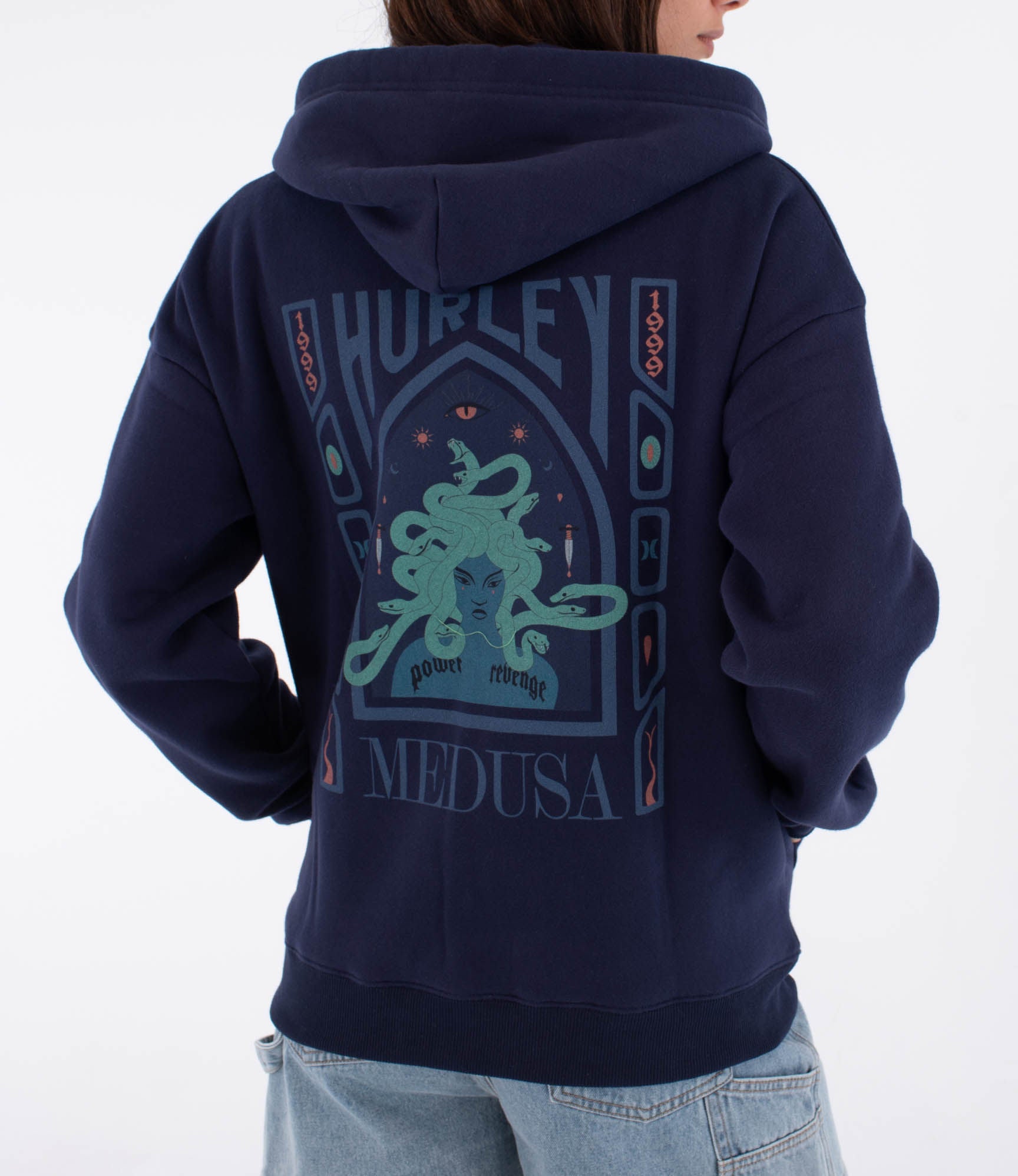Women's hooded sweatshirt - Urban tide medusa