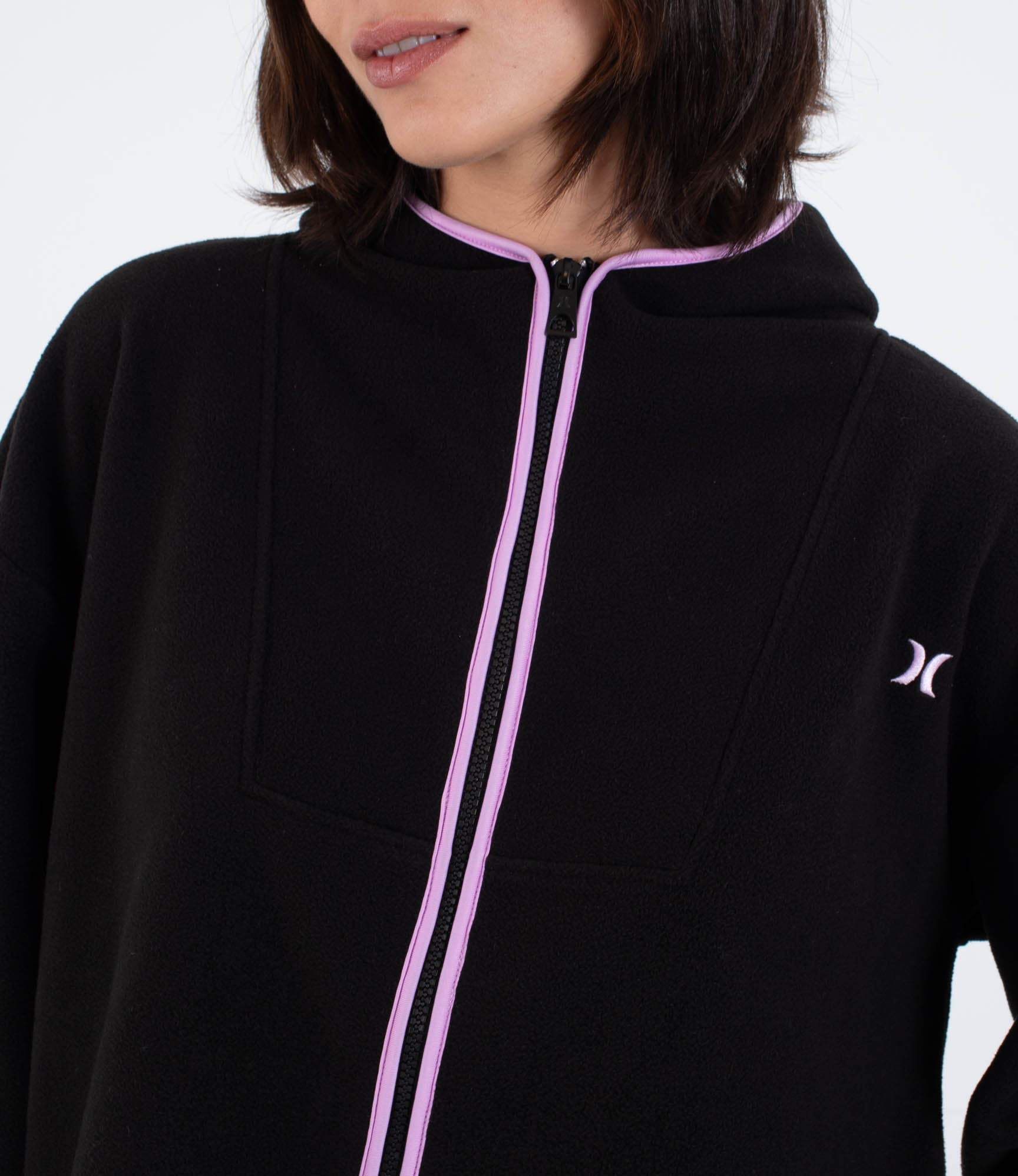 Chaqueta con capucha mujer - Strike out high pile
