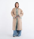 Long high pile comfort button - Women's jacket