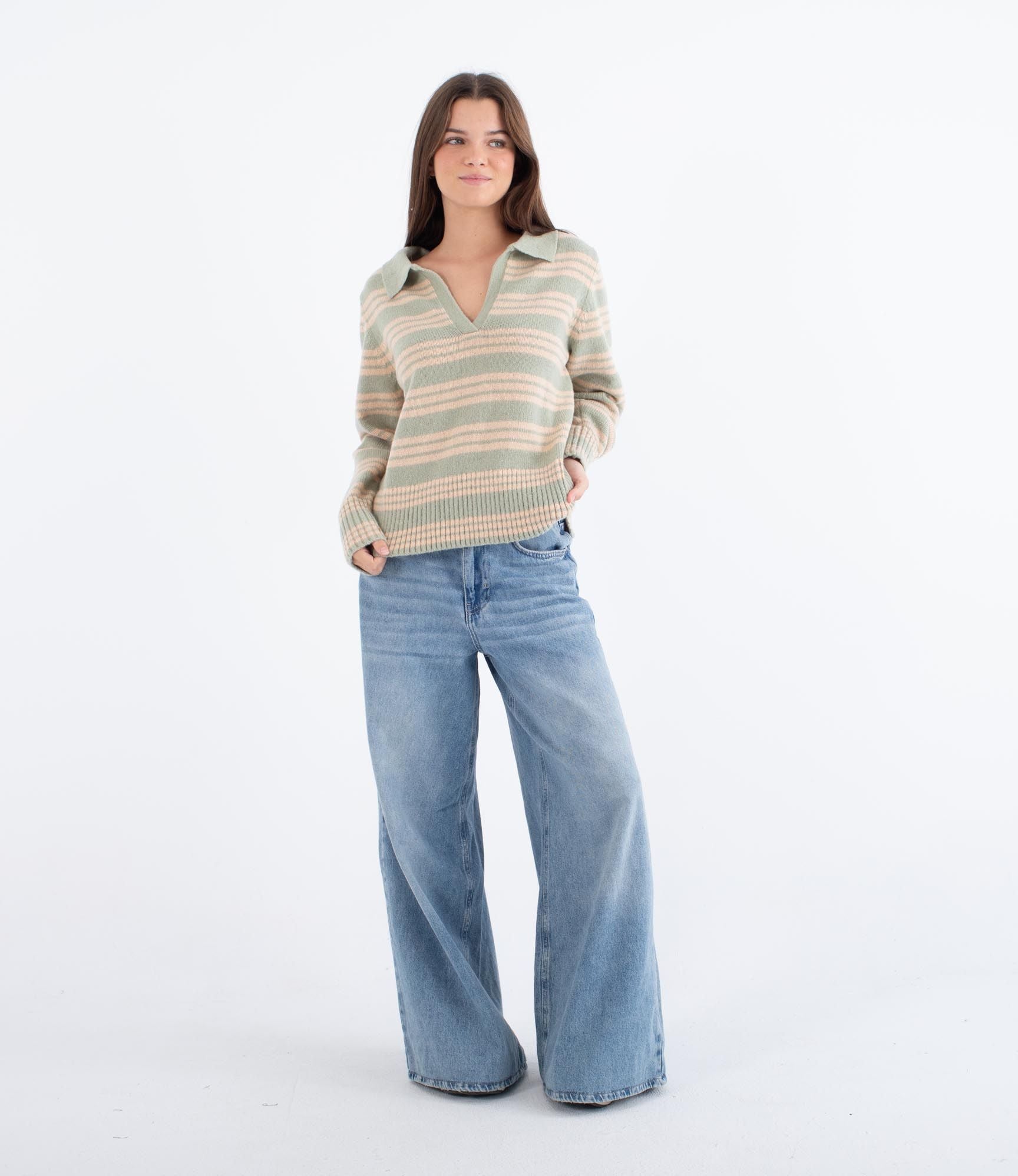 Polo-Strick – Damenpullover