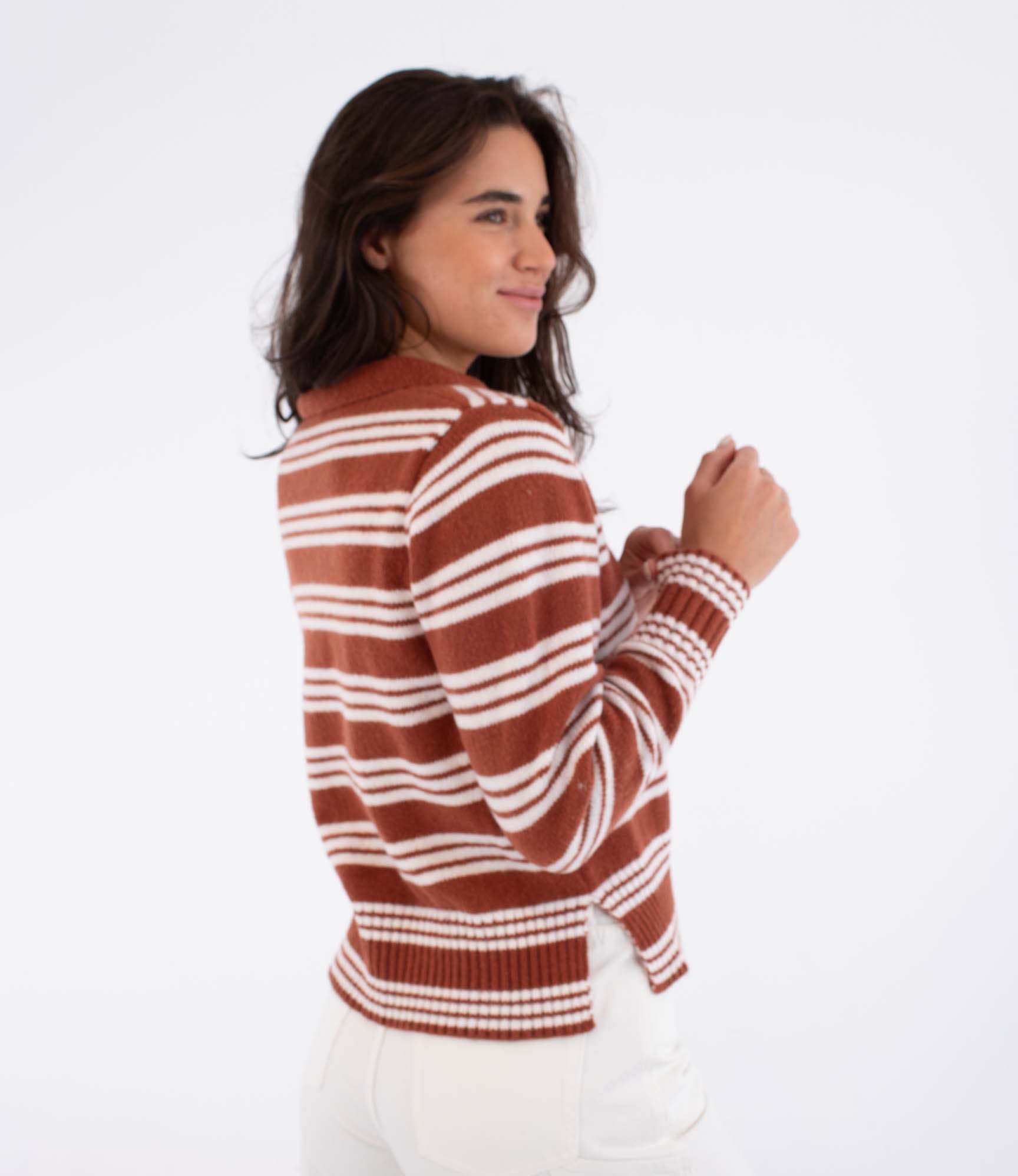 Polo knit - Women's sweater