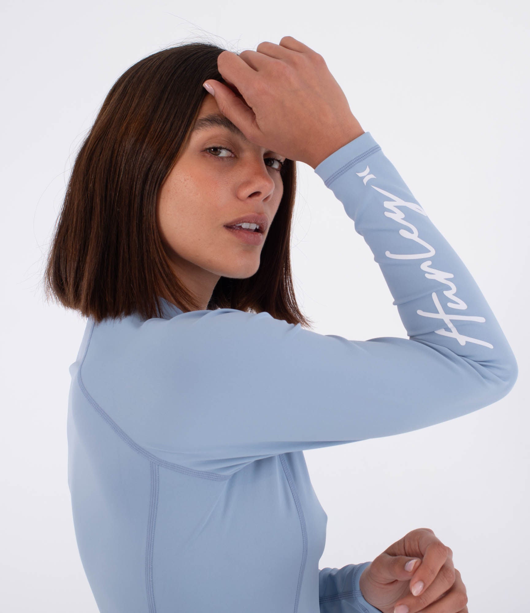 Langärmeliges Lycra-Surfshirt für Damen