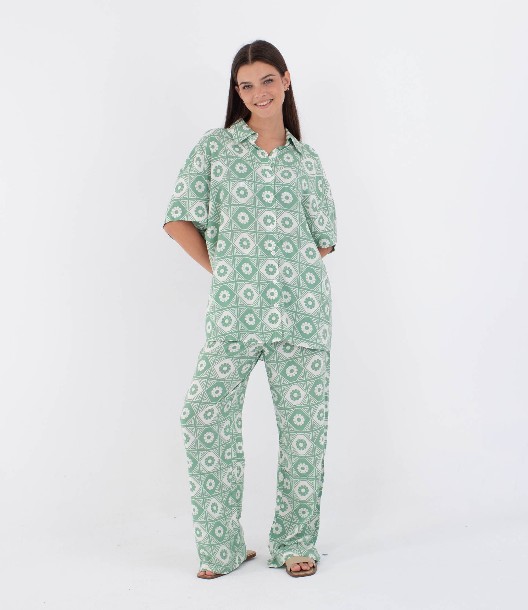 Shirt short sleeve women - Mikonos