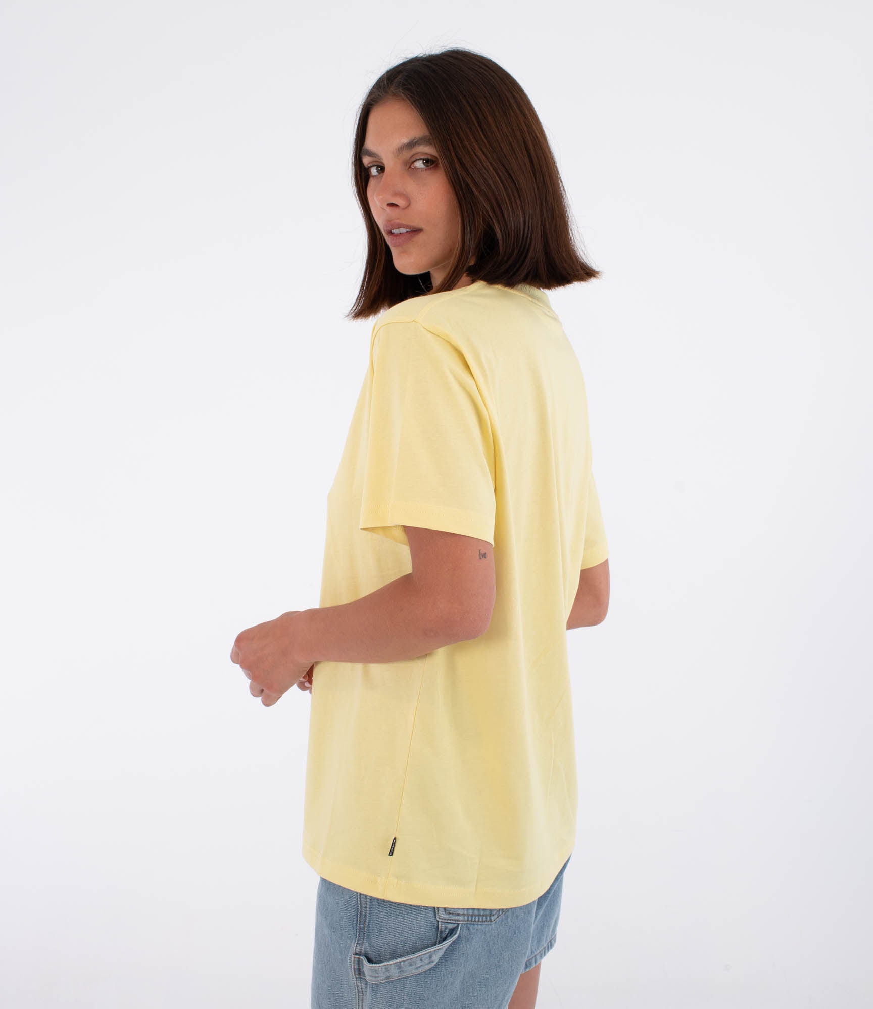 Kurzarm-T-Shirt Frauen - Script