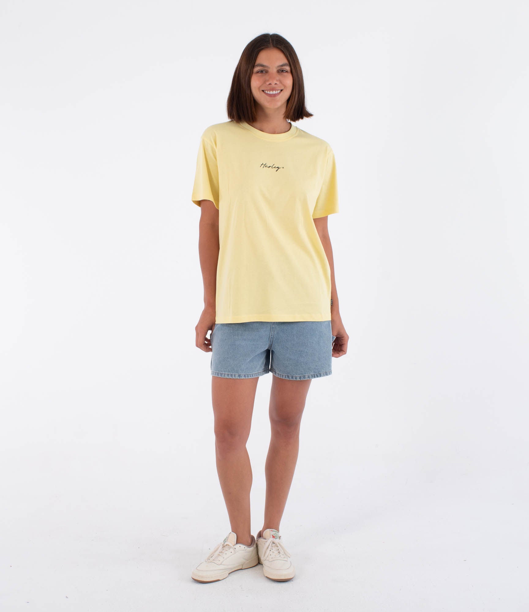 Kurzarm-T-Shirt Frauen - Script