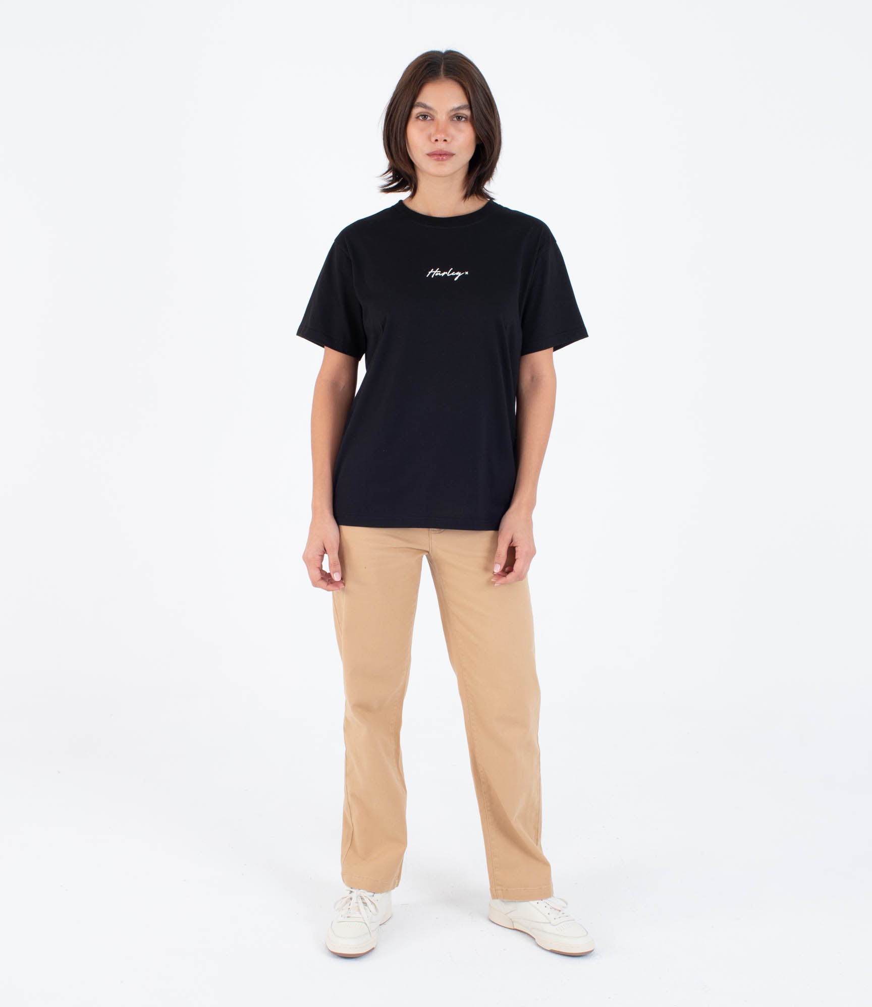 Kurzarm-T-Shirt Frauen - Script