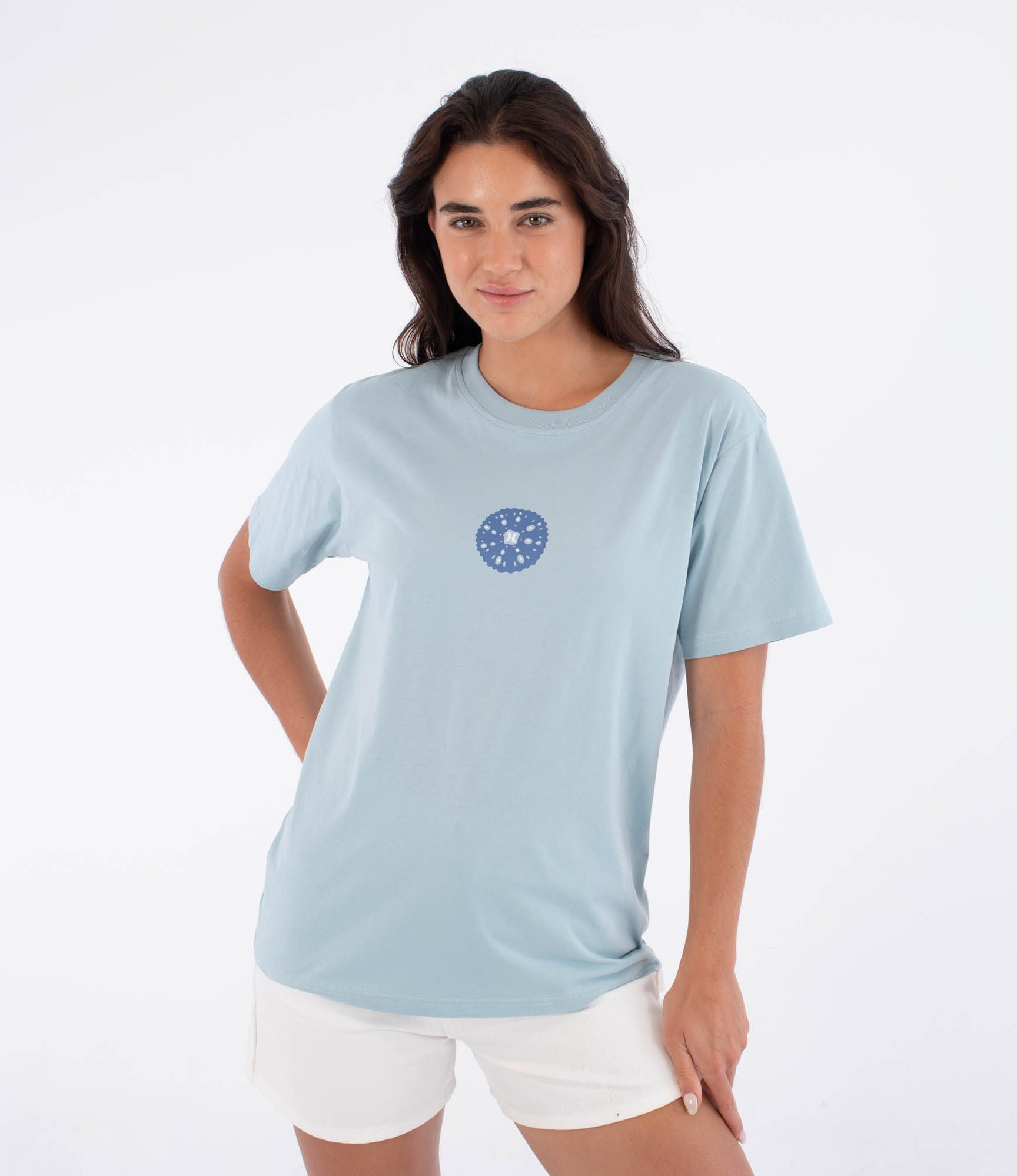 Kurzarm-T-Shirt Frauen - Island sea elements