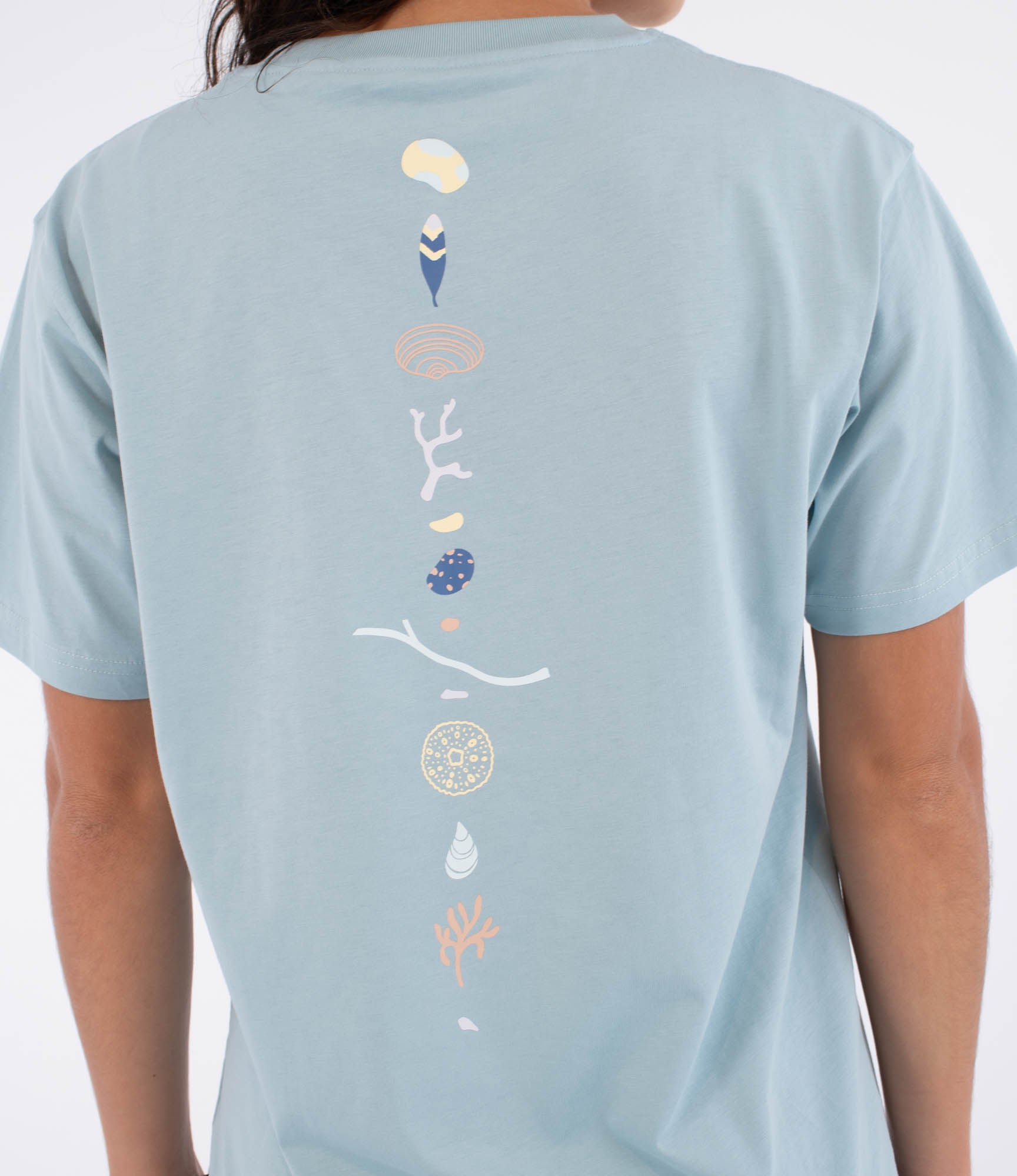 Kurzarm-T-Shirt Frauen - Island sea elements