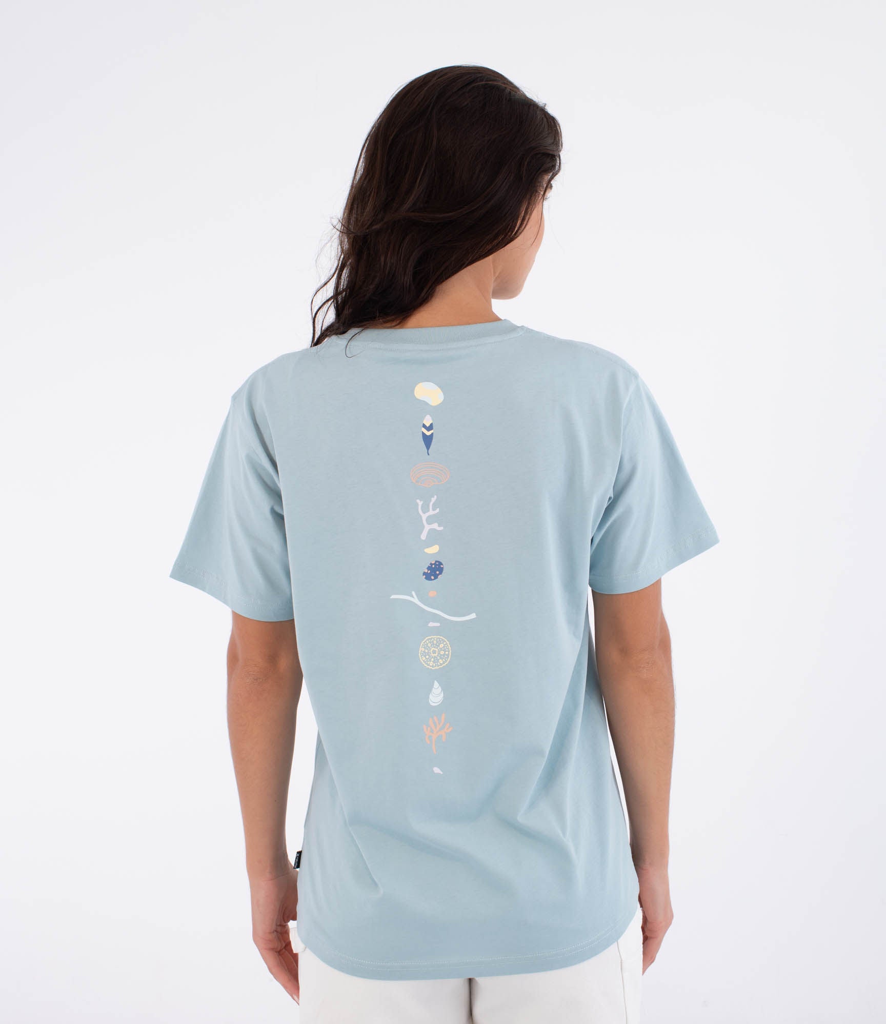 Kurzarm-T-Shirt Frauen - Island sea elements