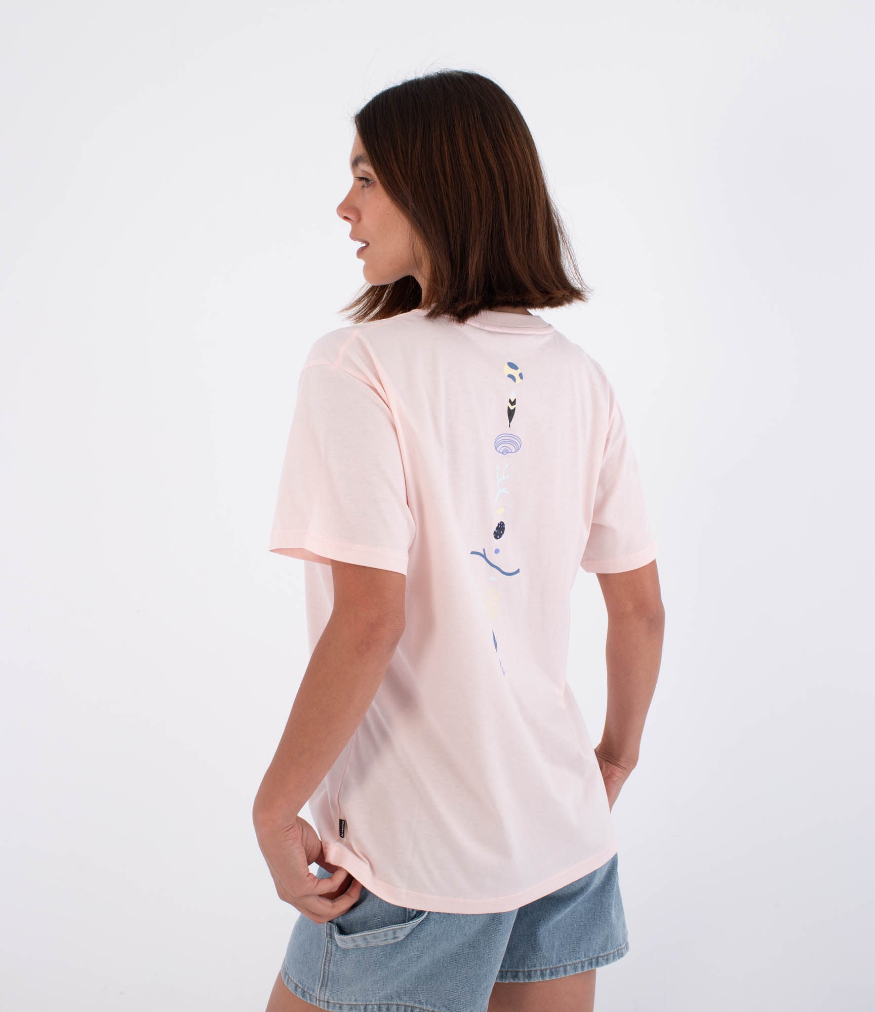 Kurzarm-T-Shirt Frauen - Island sea elements