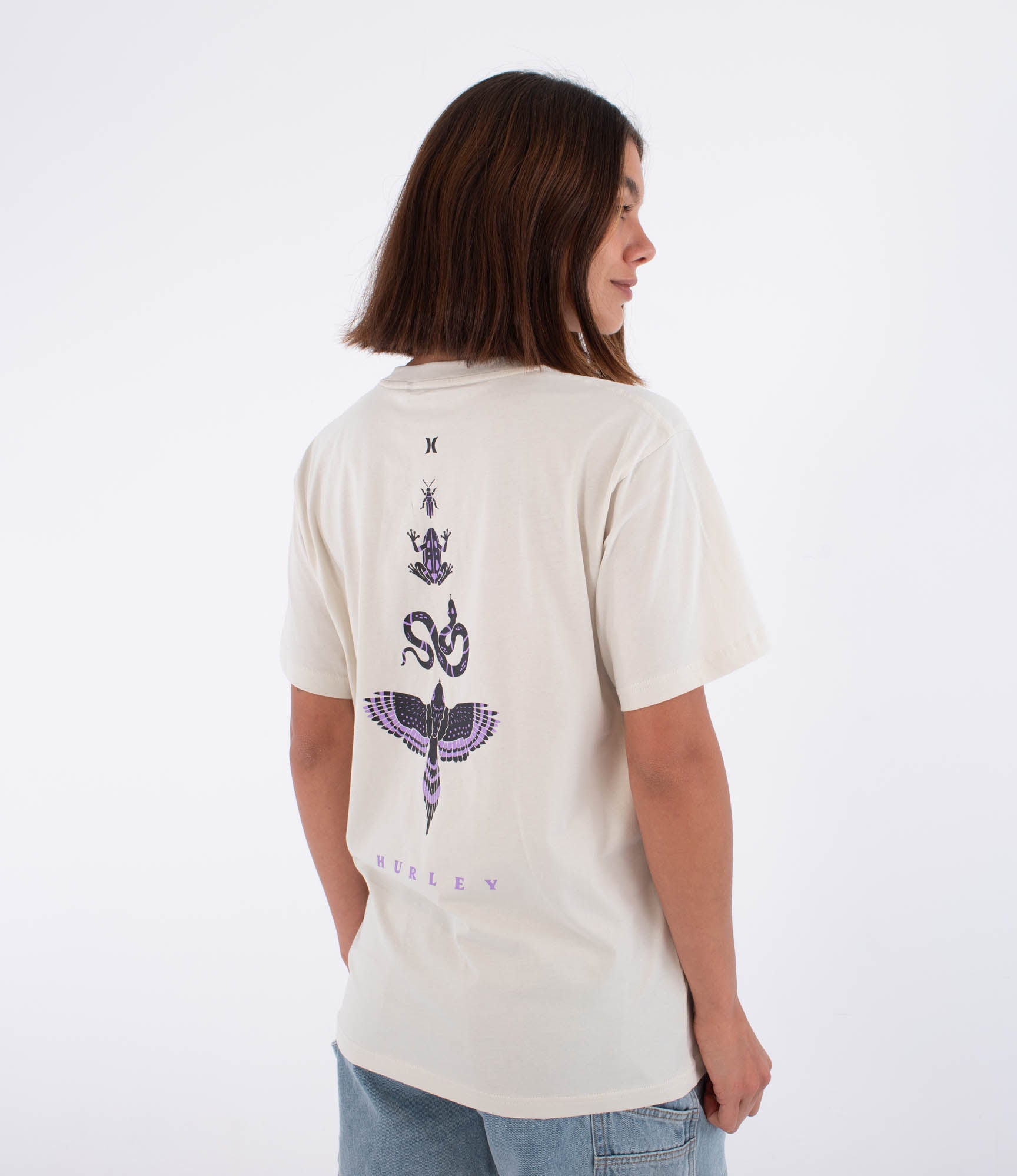 Kurzarm-T-Shirt Frauen - Creek animals