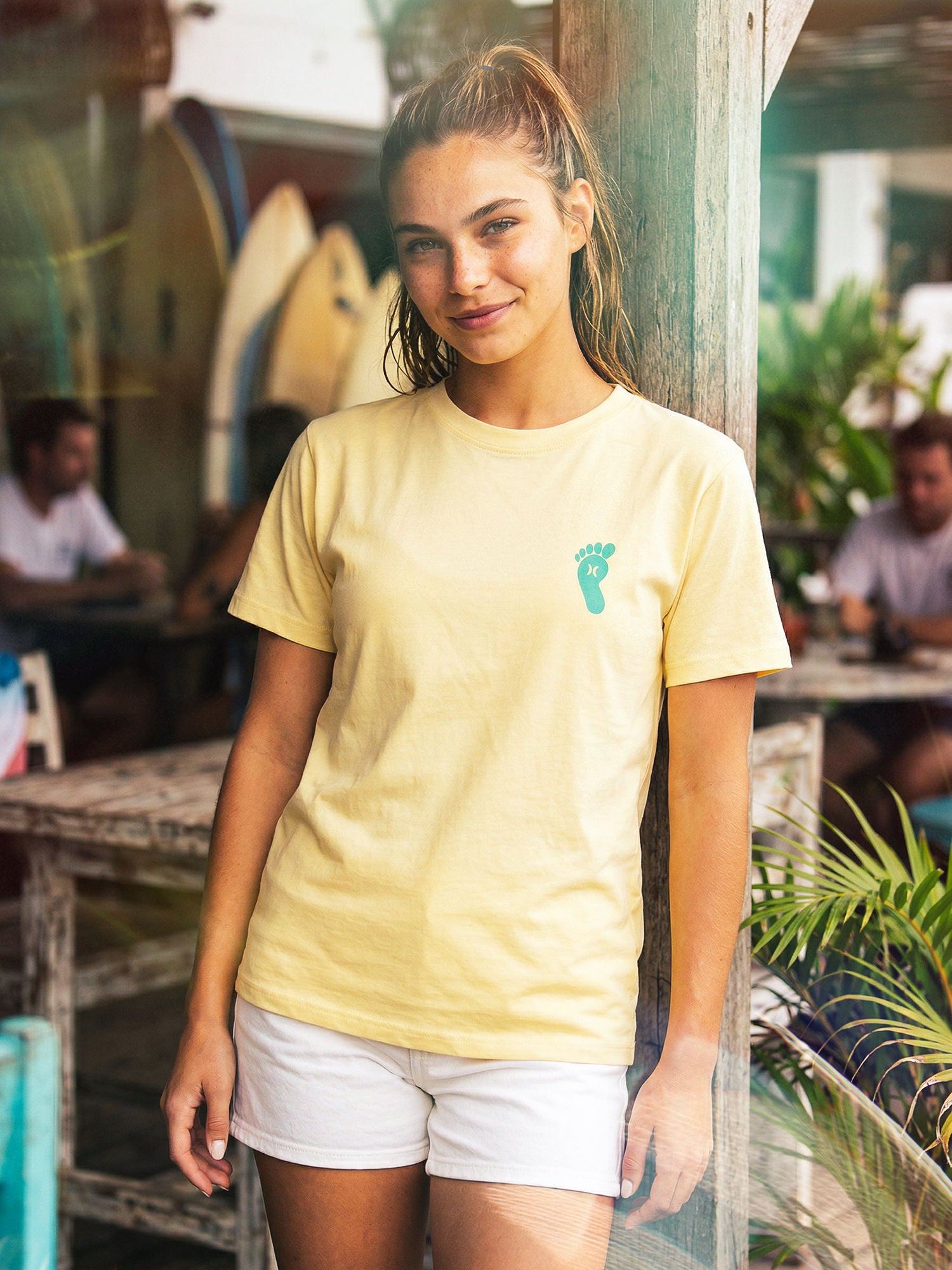 Kurzarm-T-Shirt Frauen - Creek big foot