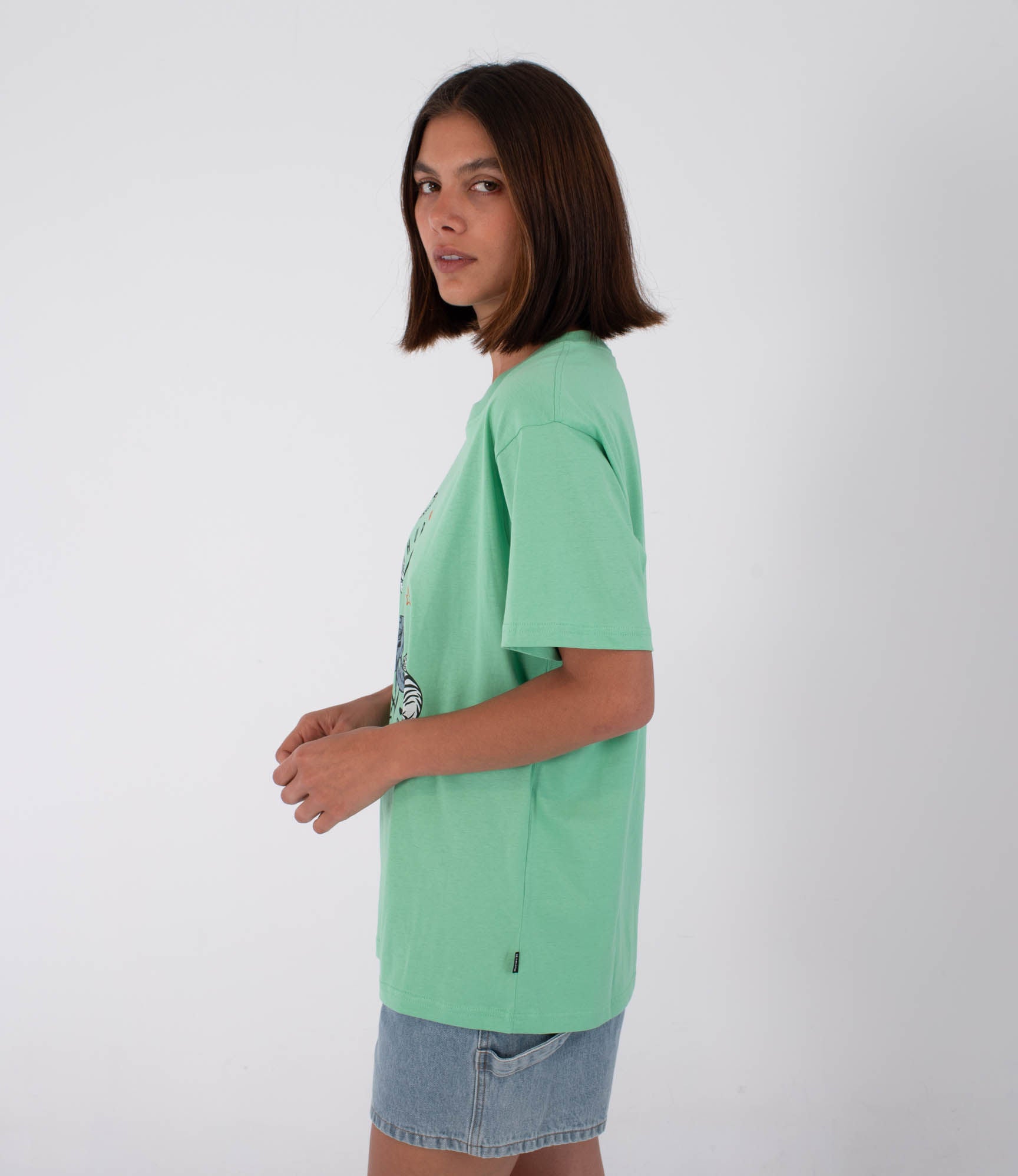 Kurzarm-T-Shirt Frauen - Urban tide skate girl