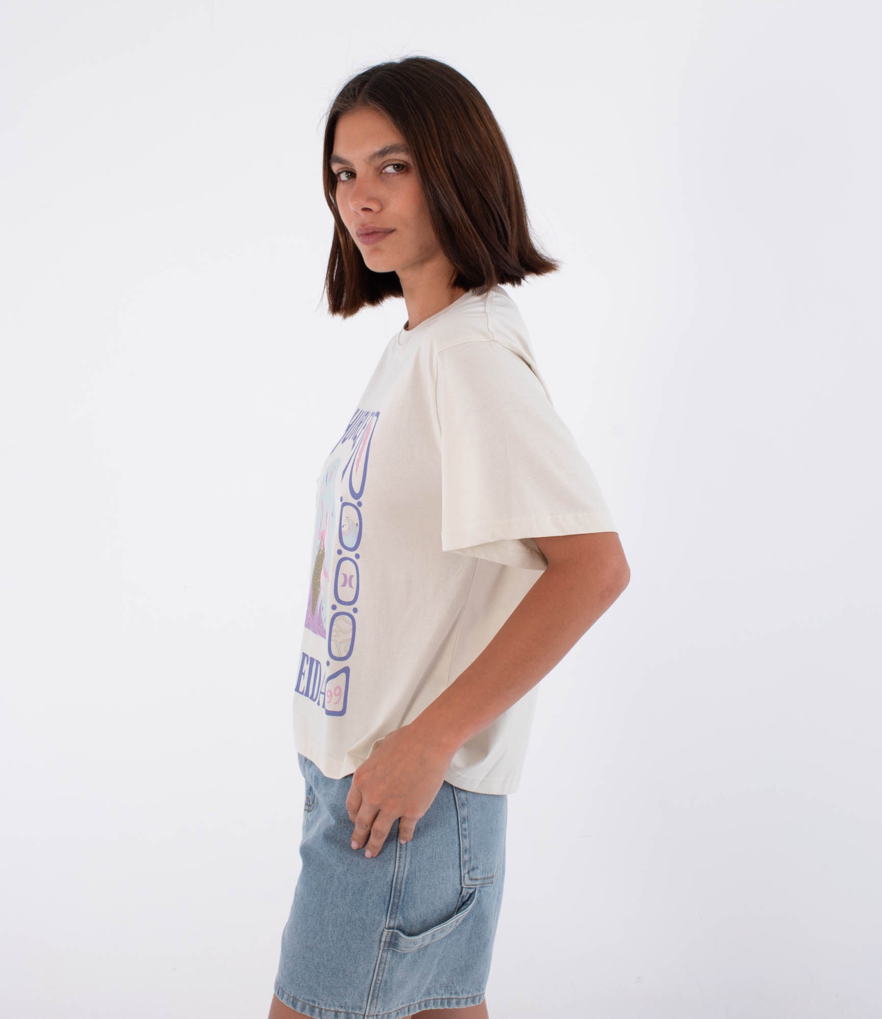 Kurzarm-T-Shirt Frauen - Island nereida
