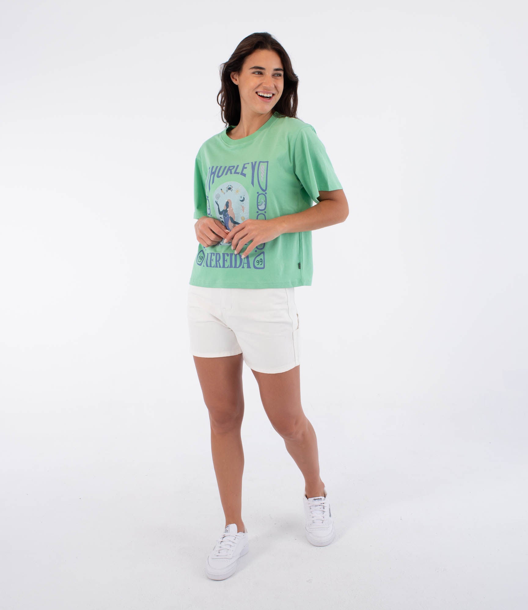 Kurzarm-T-Shirt Frauen - Island nereida